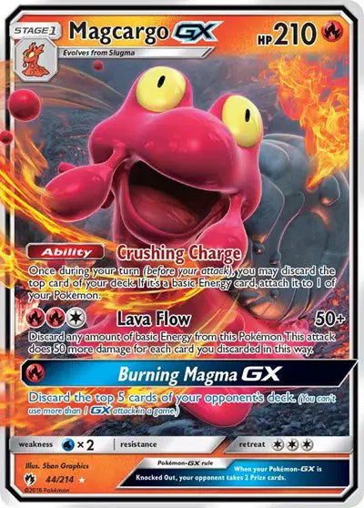Sun & Moon Lost Thunder 44/214 Magcargo GX