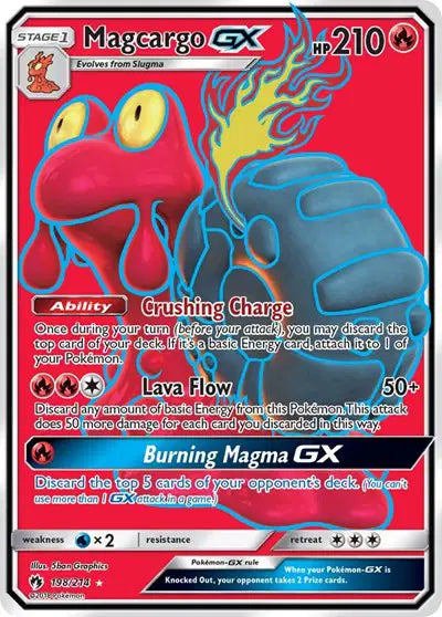Sun & Moon Lost Thunder 198/214 Magcargo GX (Full Art)