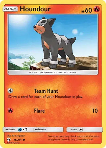 Sun & Moon Lost Thunder 45/214 Houndour