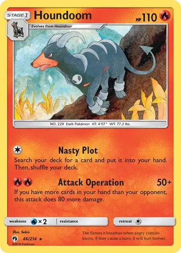 Sun & Moon Lost Thunder 46/214 Houndoom