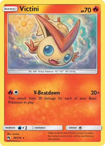 Sun & Moon Lost Thunder 49/214 Victini