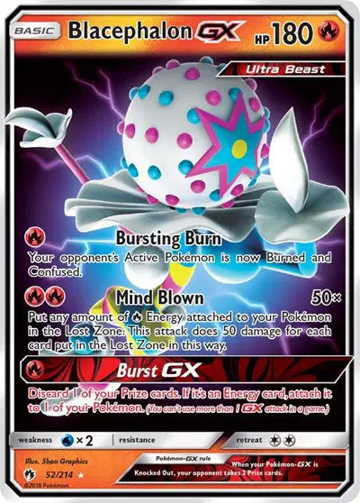 Sun & Moon Lost Thunder 52/214 Blacephalon GX