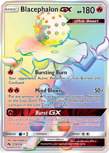 Sun & Moon Lost Thunder 219/214 Blacephalon GX (Secret)