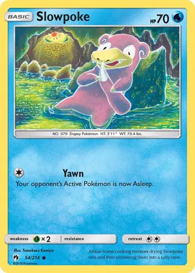 Sun & Moon Lost Thunder Common 54/214 Slowpoke