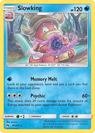 Sun & Moon Lost Thunder 55/214 Slowking