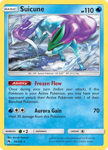 Sun & Moon Lost Thunder 59/214 Suicune