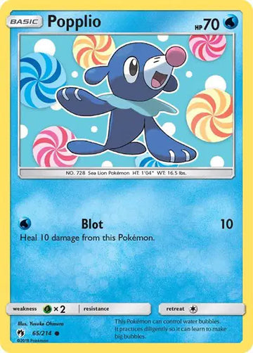 Sun & Moon Lost Thunder 65/214 Popplio