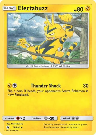 Sun & Moon Lost Thunder 71/214 Electabuzz
