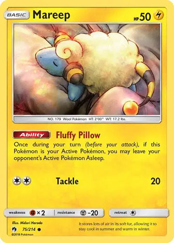 Sun & Moon Lost Thunder 75/214 Mareep
