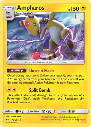 Sun & Moon Lost Thunder 78/214 Ampharos