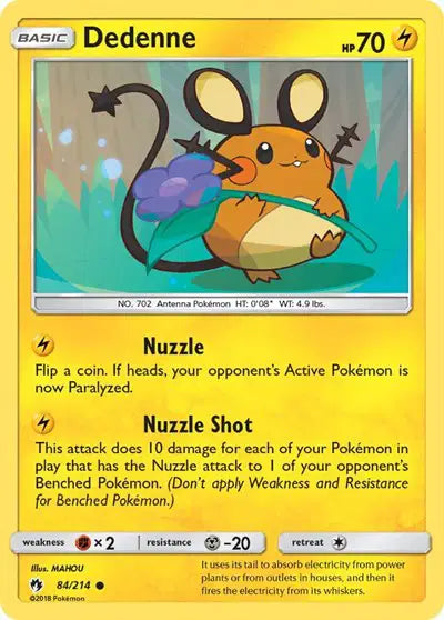 Sun & Moon Lost Thunder 84/214 Dedenne