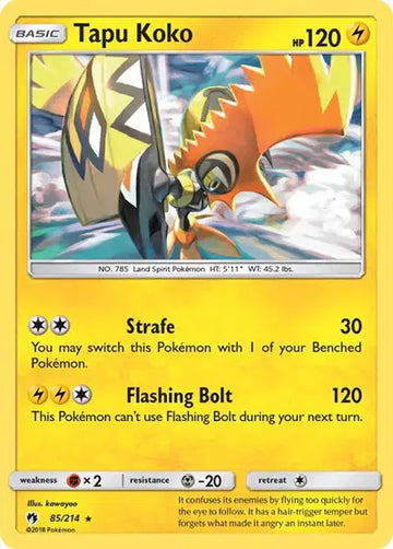 Sun & Moon Lost Thunder 85/214 Tapu Koko