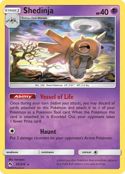 Sun & Moon Lost Thunder 95/214 Shedinja