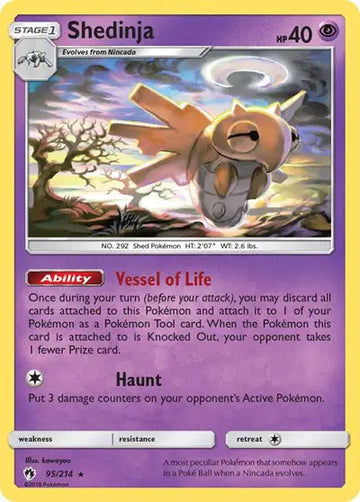 Sun & Moon Lost Thunder 95/214 Shedinja