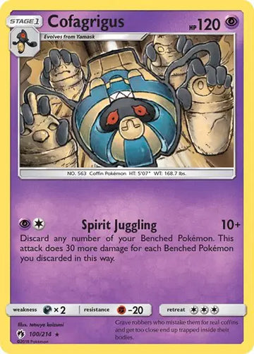 Sun & Moon Lost Thunder 100/214 Cofagrigus