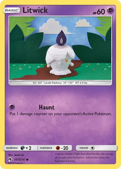 Sun & Moon Lost Thunder 101/214 Litwick