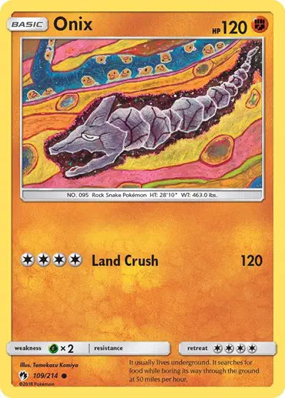 Sun & Moon Lost Thunder 109/214 Onix