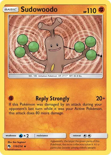 Sun & Moon Lost Thunder 110/214 Sudowoodo