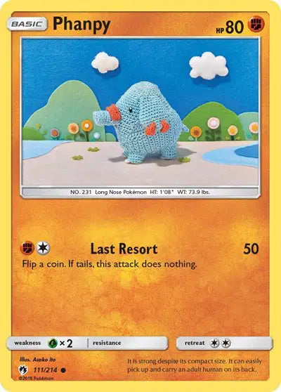 Sun & Moon Lost Thunder 111/214 Phanpy