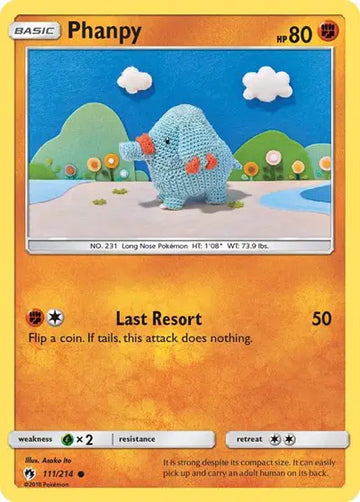 Sun & Moon Lost Thunder 111/214 Phanpy
