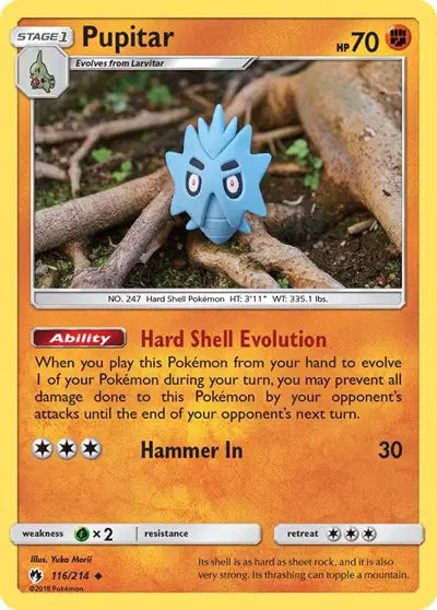 Sun & Moon Lost Thunder 116/214 Pupitar