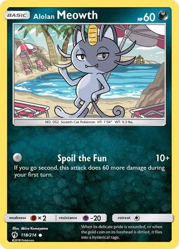 Sun & Moon Lost Thunder 118/214 Alolan Meowth
