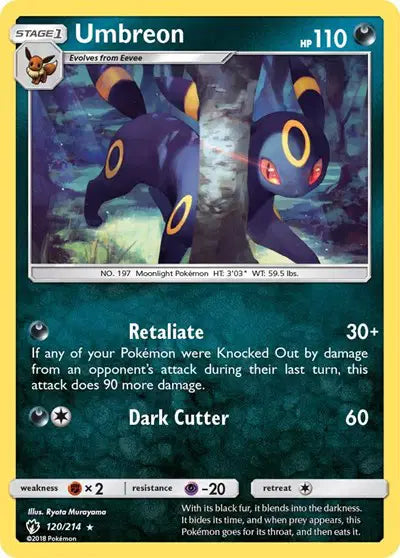 Sun & Moon Lost Thunder 120/214 Umbreon