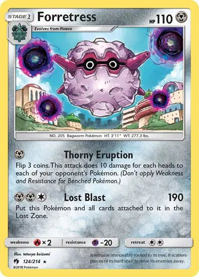 Sun & Moon Lost Thunder 124/214 Forretress