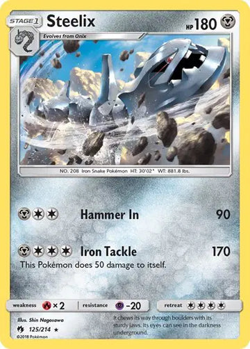 Sun & Moon Lost Thunder 125/214 Steelix