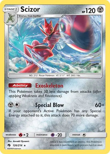 Sun & Moon Lost Thunder 126/214 Scizor