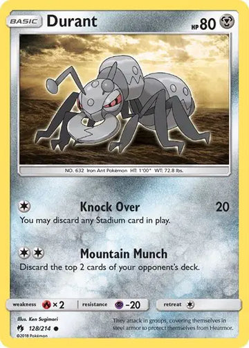 Sun & Moon Lost Thunder 128/214 Durant