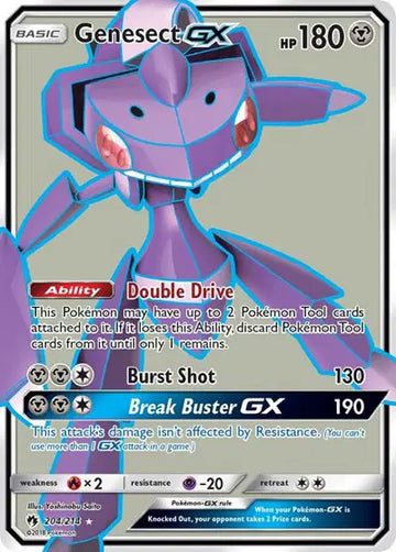 Sun & Moon Lost Thunder 204/214 Genesect GX (Full Art)