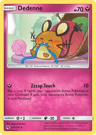 Sun & Moon Lost Thunder 142/214 Dedenne