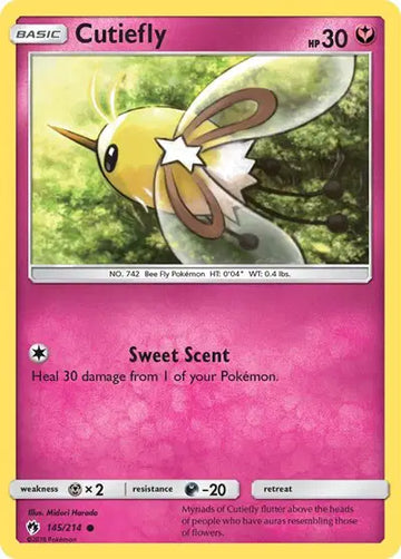 Sun & Moon Lost Thunder 145/214 Cutiefly