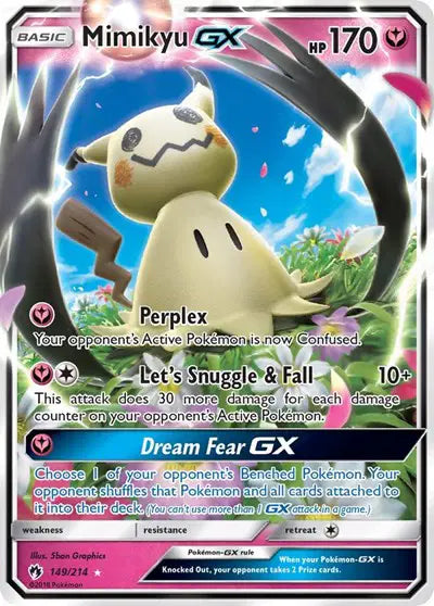 Sun & Moon Lost Thunder 149/214 Mimikyu GX