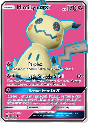 Sun & Moon Lost Thunder 26/214 Mimikyu GX (Full Art)