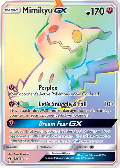 Sun & Moon Lost Thunder 226/214 Mimikyu GX (Secret)