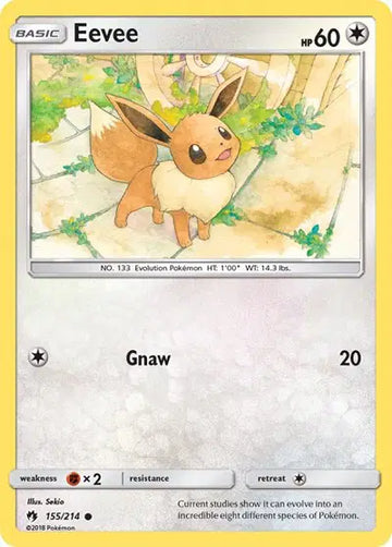 Sun & Moon Lost Thunder Common 155/214 Eevee