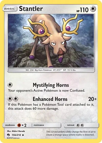 Sun & Moon Lost Thunder 156/214 Stantler