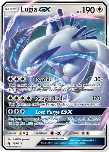 Sun & Moon Lost Thunder 159/214 Lugia GX