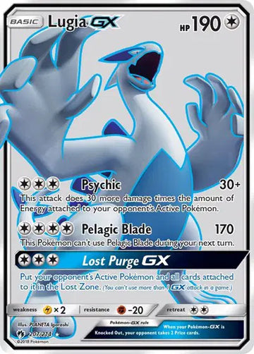 Sun & Moon Lost Thunder 207/214 Lugia GX (Full Art)