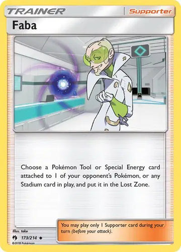Sun & Moon Lost Thunder 173/214 Faba