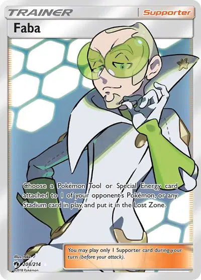 Sun & Moon Lost Thunder 208/214 Faba (Full Art)