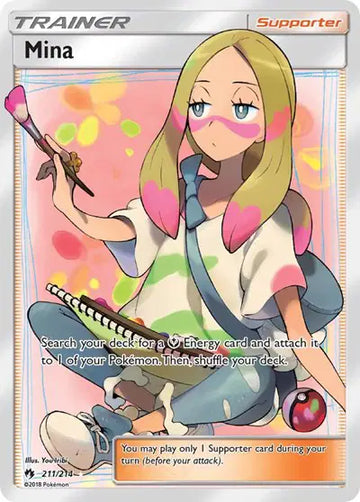 Sun & Moon Lost Thunder 211/214 Mina (Full Art)