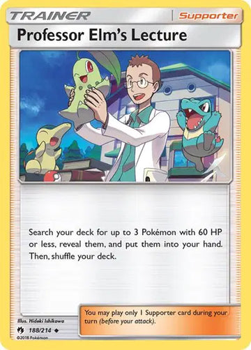Sun & Moon Lost Thunder 188/214 Professor Elm's Lecture