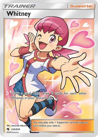 Sun & Moon Lost Thunder 214/214 Whitney (Full Art)