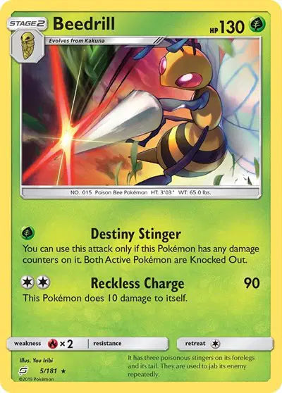 Sun & Moon Team Up 5/181 Beedrill