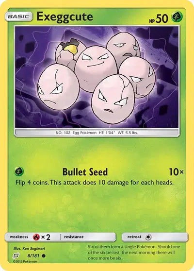 Sun & Moon Team Up Common 8/181 Exeggcute