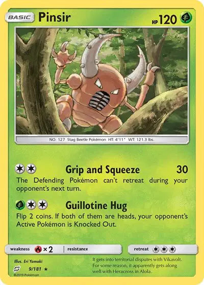 Sun & Moon Team Up 9/181 Pinsir