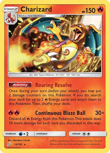 Team Up 14 Charizard Rare